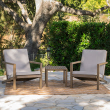 Load image into Gallery viewer, Celestaria - 3 Piece Outdoor Chat Set With Adirondack Chairs, Cushions And Side Table