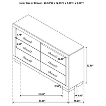 Load image into Gallery viewer, Polk - 6 Drawer Dresser