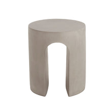 Load image into Gallery viewer, Outdoor Round With U Shape Side Table - Light Gray