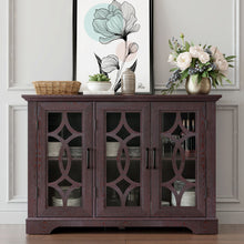 Load image into Gallery viewer, Spacious Sideboard With 3 Doors - Ox Blood Red