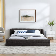 Load image into Gallery viewer, Modern Upholstered Bed Frame With Thick Fabric And Headboard