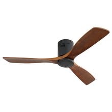 Load image into Gallery viewer, Ceiling Fan With 3 Solid Blades, Remote Controlled Reversible DC Motor - Black