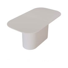 Load image into Gallery viewer, Modern Dining Table With Vertical Striped Legs