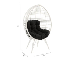 Load image into Gallery viewer, Galzed - Patio Lounge Chair - Black / White