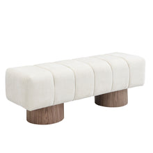 Load image into Gallery viewer, Upholstered Entryway Bench Ottoman
