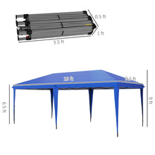 Load image into Gallery viewer, Outsunny - 10' x 19.2' Pop Up Canopy Tent, Heavy Duty Tent For Parties, Outdoor Instant Gazebo Sun Shade Shelter With Carry Bag For Catering, Events, Wedding, Backyard Bbq