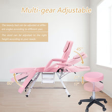 Load image into Gallery viewer, 72.8" Massage Salon Tattoo Chair With Two Trays Esthetician Bed With Hydraulic Stool, Multi-Purpose 3-Section Facial Bed Table, Adjustable Beauty Barber Spa Beauty Equipment