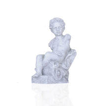 Load image into Gallery viewer, Vintage Look Boy Sitting Statue - Off White