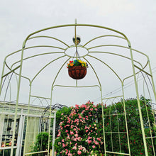 Load image into Gallery viewer, Metal Garden Arch Iron Garden Arbors Gazebo Dia High Birdcage Shape Pergola Pavilion For Wedding Ceremony