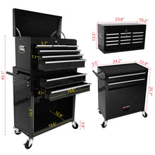 Load image into Gallery viewer, High Capacity Rolling Tool Chest With Wheels And Drawers, Storage Cabinet