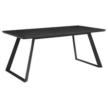 Load image into Gallery viewer, Smith - Rectangular Top Dining Table With 3 Drawers - Black