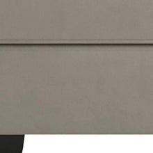 Load image into Gallery viewer, Microfiber Storage Ottoman - Gray / Black