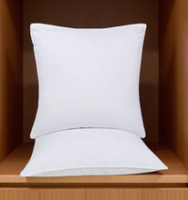 Load image into Gallery viewer, Microfiber Down Alternative Medium Hypoallergenic Bed Pillows (Set of 2) - European