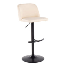 Load image into Gallery viewer, Toriano - Contemporary Adjustable Bar Stool With Rounded T Footrest (Set of 2)