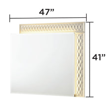 Load image into Gallery viewer, Stanley - LED Bedroom Mirror With Crocodile Texture Frame (Dresser Not Included) - Gray