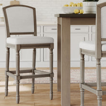 Load image into Gallery viewer, Stool With Upholstered Seat And Back