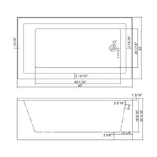 Load image into Gallery viewer, Alcove Soaking Bathtub With Skirt - Back - To - Wall Design - Glossy White
