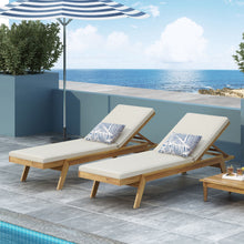 Load image into Gallery viewer, Nebulon - Outdoor Adjustable Chaise Lounge With Water Resistant Cushions (Set of 2)