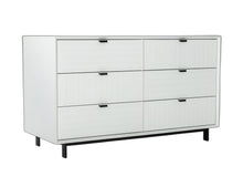 Load image into Gallery viewer, Six Drawer, Double Dresser - White / Black