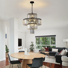 Load image into Gallery viewer, Chandelier Metal Ceiling Light - Black