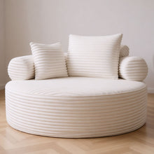 Load image into Gallery viewer, Round Sofa Bed With 3 Pillows For Living Room