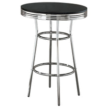 Load image into Gallery viewer, Round Bar Table With Retro Design - Black