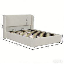 Load image into Gallery viewer, Upholstered Cloud Bed Frame With Headboard