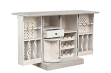 Load image into Gallery viewer, Solid Wood Carved Floral Bar Cabinet With Two Doors One Drawer (727849) - White