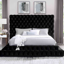 Load image into Gallery viewer, Tufted Oversized Headboard Platform Bed With Fully Upholstered Frame