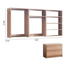 Load image into Gallery viewer, Devi - Wall Mounted Wood Closet System & Modular Units