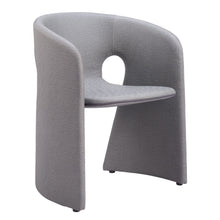 Load image into Gallery viewer, Upholstered In Faux Leather Dining Chair With Arms - Gray