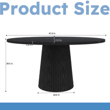 Load image into Gallery viewer, Round Dining Table With Strip Base