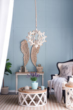Load image into Gallery viewer, 6 Light Chandelier, Hanging Light Fixture With Adjustable Chain For Kitchen, Bulb Not Included - White