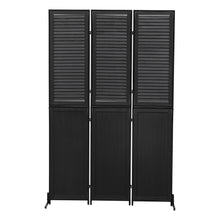 Load image into Gallery viewer, Rustic 3 Panel Room Dividers And Folding Privacy Screen