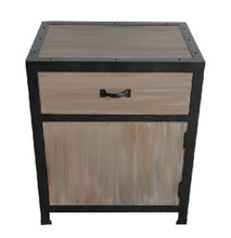 Load image into Gallery viewer, Solid Wood End Table With Drawer - Brown