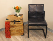 Load image into Gallery viewer, Solid Wood Square End Table - Natural Brown