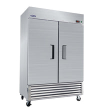 Load image into Gallery viewer, 54" Commercial Freezer 49 Cu.Ft With 2 Solid Door Reach-In Freezers Stainless Steel Etl Approved Upright Freeze Storage - Silver