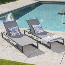 Load image into Gallery viewer, Chaise Lounge With 5 Reclining Positions, Outdoor Patio Lounge Chairs