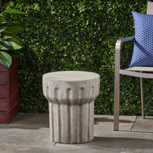 Load image into Gallery viewer, Outdoor Round Side Table - Gray