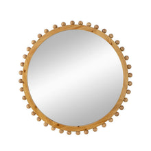 Load image into Gallery viewer, 34" Abstract Framed Accent Mirror - Brown
