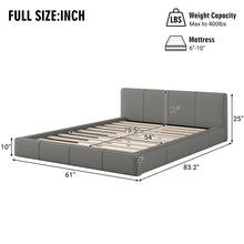 Load image into Gallery viewer, Stylish Upholstered Bed With Birch Wood Frame
