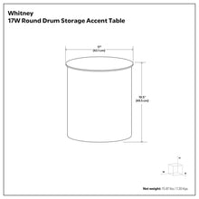 Load image into Gallery viewer, Whitney - Handcrafted Metal Storage Table