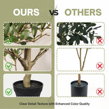 Load image into Gallery viewer, 7Ft Artificial Olive Tree With Pot, Realistic Tall Fake Plant For Indoor Decoration - Green Leaves