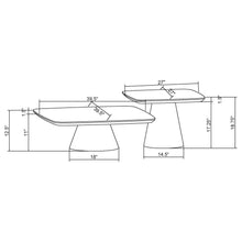Load image into Gallery viewer, Duncan - 2 Piece Coffee Table Set With Sculpted Bases - Walnut