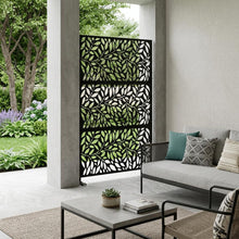 Load image into Gallery viewer, Three Panel Screen Room Divider (720130) - Black