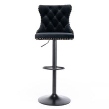 Load image into Gallery viewer, Swivel Barstools Adjusatble Seat Height, Modern Upholstered Bar Stools With Backs Comfortable Tufted For Home Pub And Kitchen Island (Set of 2)