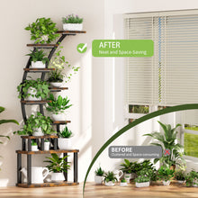 Load image into Gallery viewer, 9 Tiered Indoor Plant Stand With 5 Adjustable Grow Lights