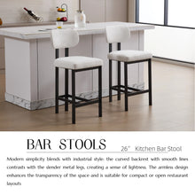Load image into Gallery viewer, Modern Counter Height Stools (Set of 2)