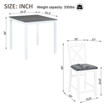 Load image into Gallery viewer, 5 Piece Counter Height Dining Table Set With 4 Chairs