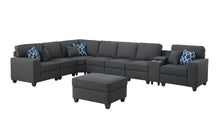 Load image into Gallery viewer, Hannah - Sectional Sofa With Ottoman - Dark Gray